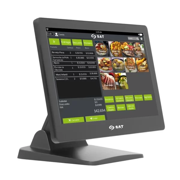 POS AIO SAT N140 CELERON J4125 4G/128GB P15.6 TOUCH C WIFI/BT - Imagen 3