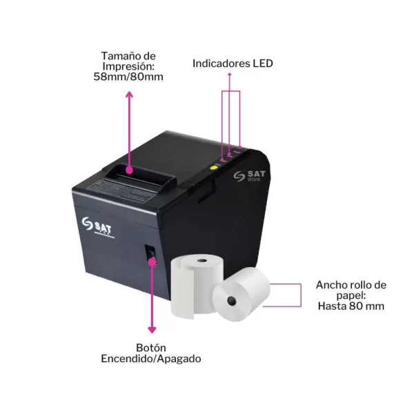 IMPRESORA TERMICA SAT 38TUSE - Imagen 2