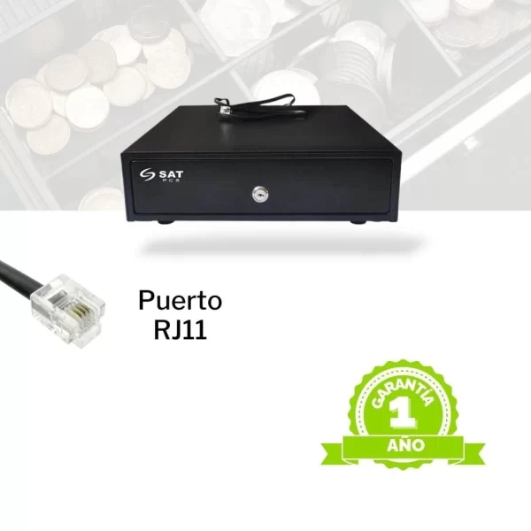 CAJON MONEDERO SAT RS100 NEGRO - Imagen 6