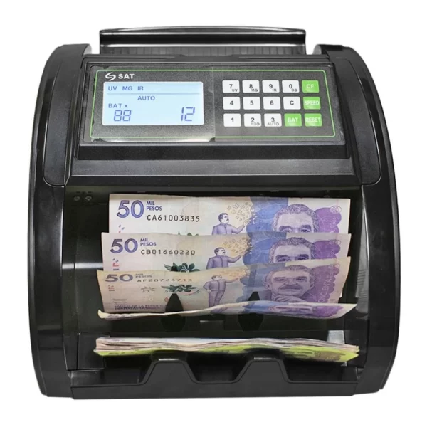 CONTADORA DE BILLETES SAT BC1200 VEL 1000 PIEZAS/MIN DETEC. UV-MG